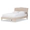 Baxton Studio Fannie Modern Style Beige Linen King Size Platform Bed 125-7013 - alternate 1